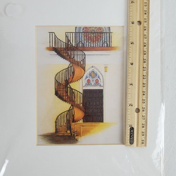The Miraculous Staircase Print by Artist MMK Brokaw 10" x 8" - Picture 6 of 7